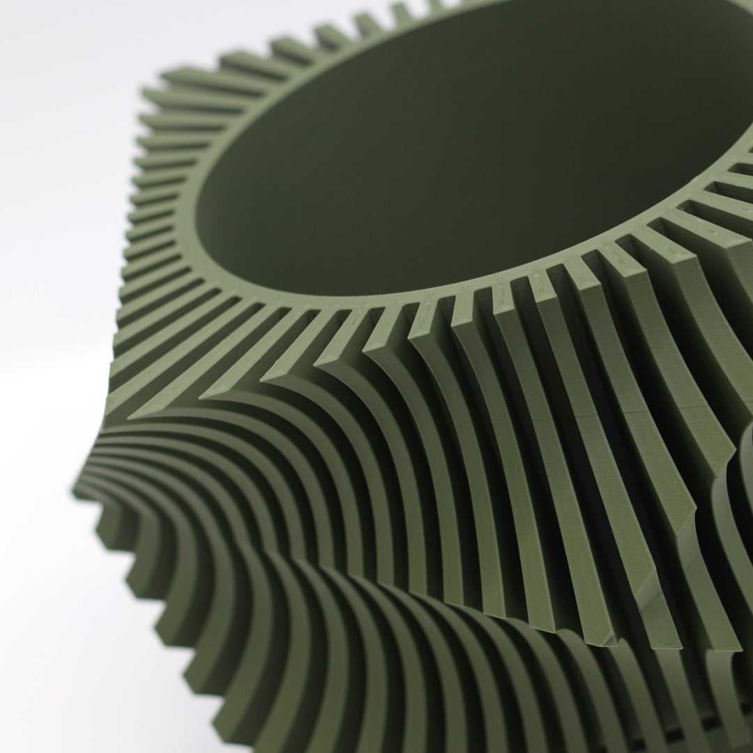Vaso design modello DOHA - OLIVE GREEN