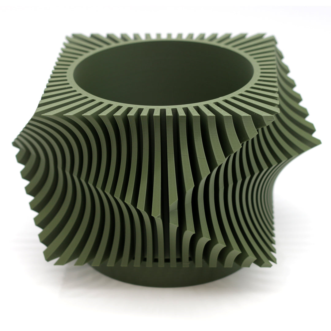 Vaso design modello DOHA - OLIVE GREEN