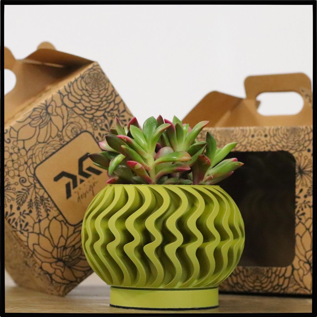 Vaso Tiny modello FORTALEZA - MUSTARD GREEN