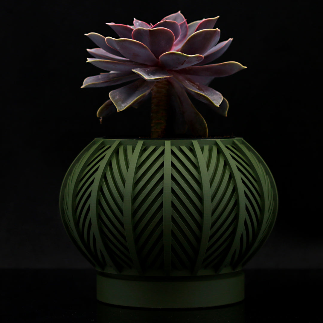 Vaso design modello BALI - OLIVE GREEN