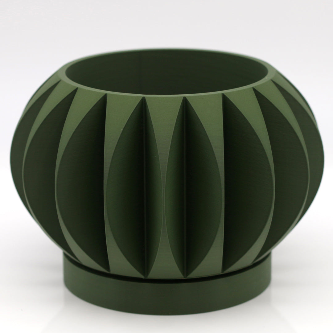 Vaso design modello HONOLULU - OLIVE GREEN