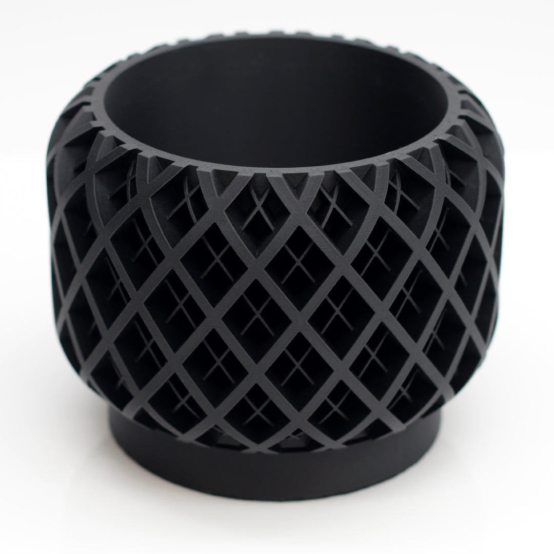 Vaso design modello TAORMINA - MATTE BLACK