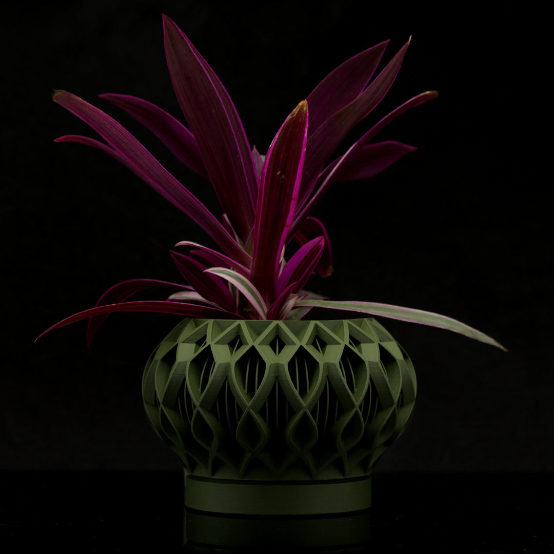 Vaso design modello SINGAPORE - OLIVE GREEN