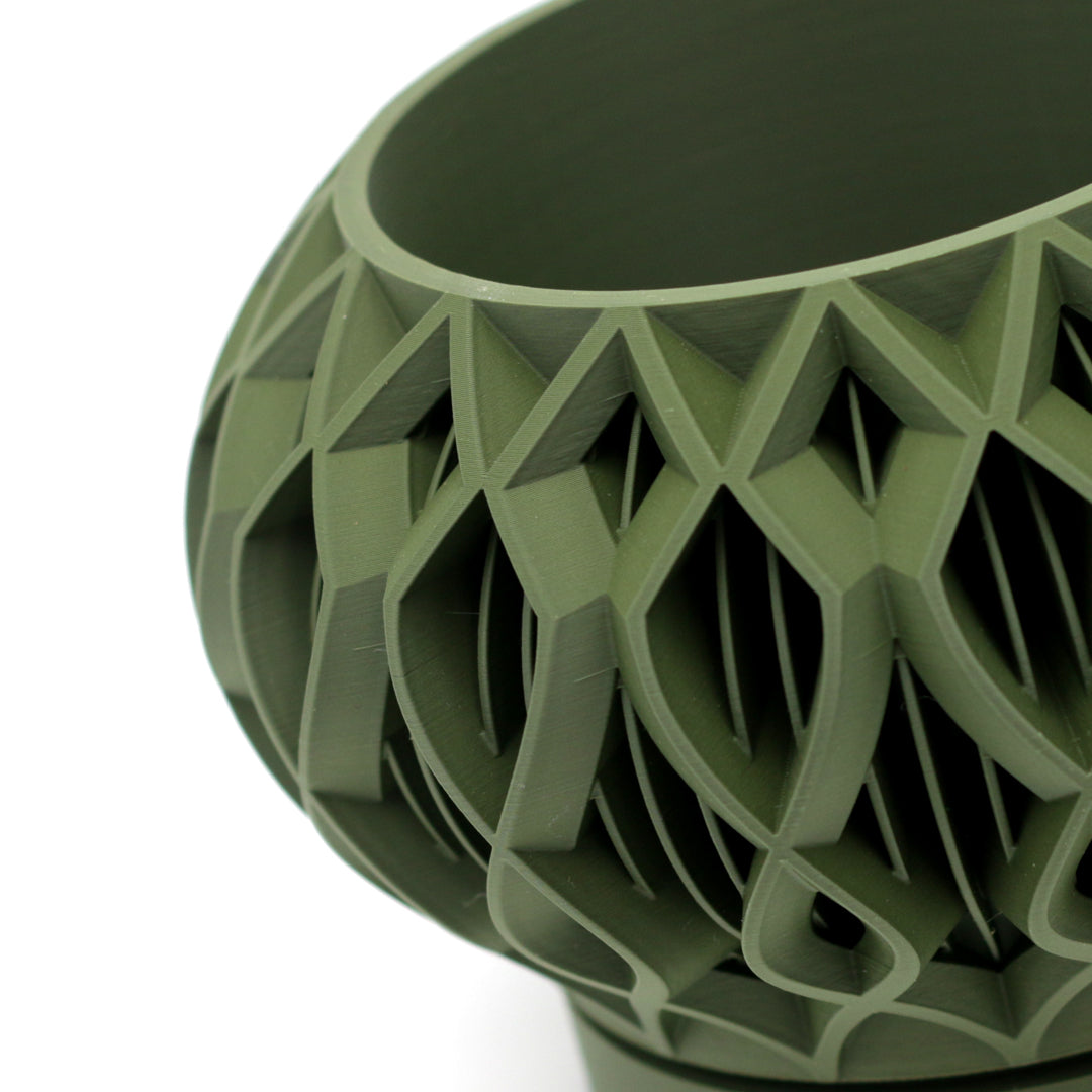 Vaso design modello SINGAPORE - OLIVE GREEN