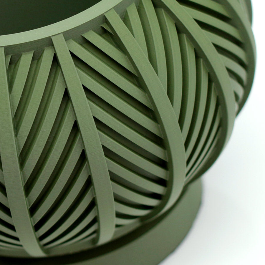 Vaso design modello BALI - OLIVE GREEN