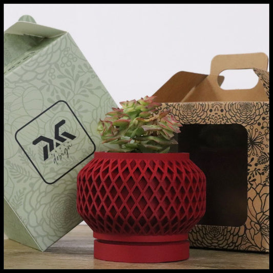 Vaso Tiny modello DAMASCO - CHERRY RED