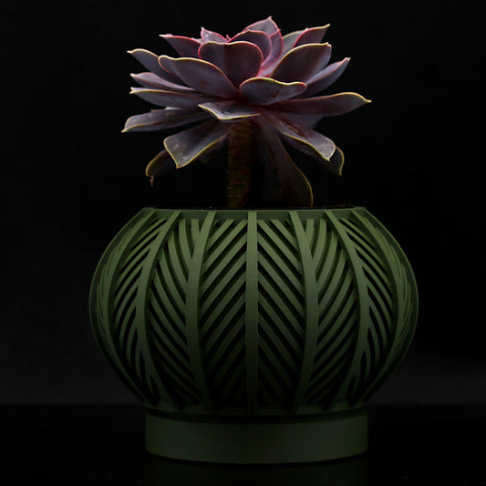 Vaso design modello BALI - OLIVE GREEN