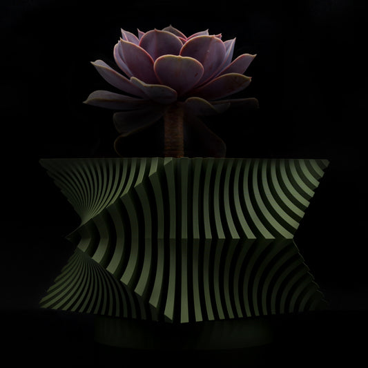 Vaso design modello DOHA - OLIVE GREEN